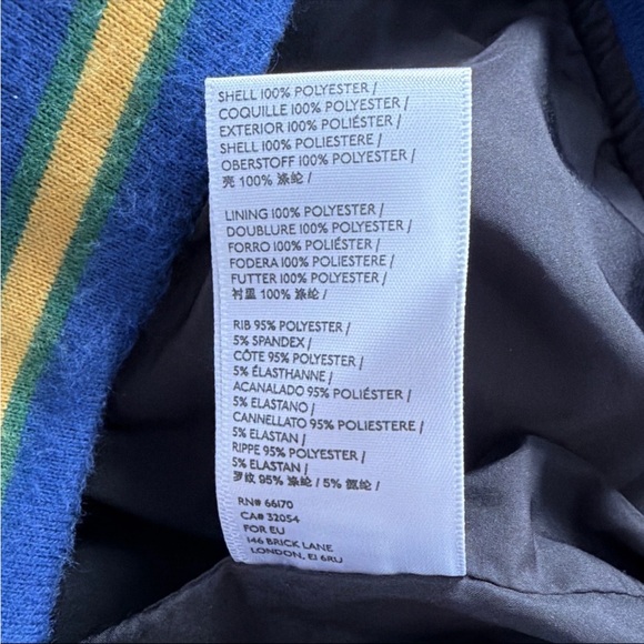 Urban Outfitters Flower Patch Full Button Teddy Fleece Varsity Jacket Size Large - Picture 8 of 11